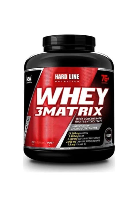 Hardline Whey 3 Matrix Protein Tozu 2300 گرم طعم توت‌فرنگی