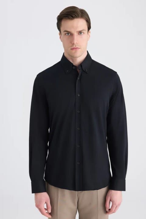 D'S Damat Ds Damat Comfort پیراهن بافتنی مشکی