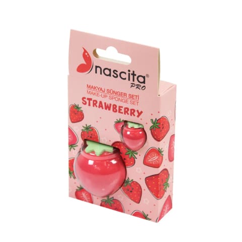 اسفنج آرایشی مدل توتفرنگی Nascita NASYUZFS0107