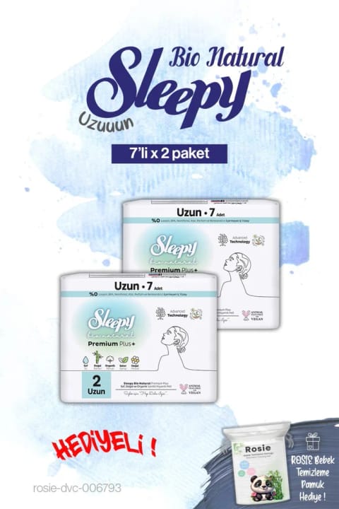 Sleepy Uzun Bio Natural ۷ عددی بسته دو تایی و ROSIE