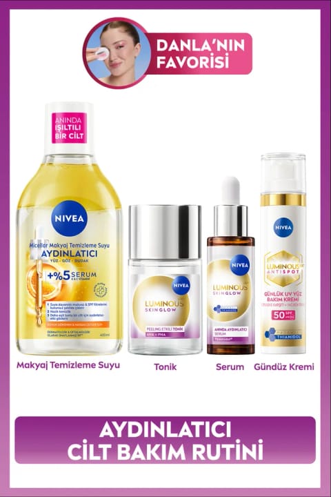 NIVEA روشنکننده ضد لک ست مراقبت پوست چهره، با SPF50 ضد آفتاب، N...
