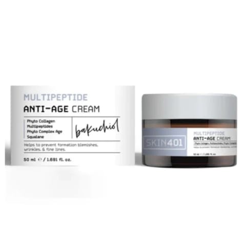 Skin401 کرم ضد پیری و چین و چروک با Multipeptit و Bakuchiol (Retinol وگان) 50 ml