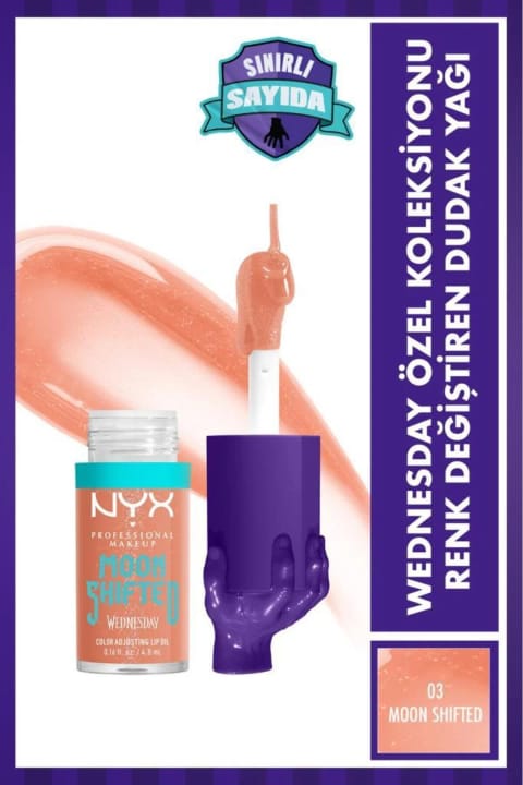 NYX Professional Makeup Wednesday کالکشن ویژه روغن لب تغییر رنگدهنده — 03 Moon Shifted