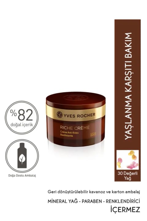 Yves Rocher Riche Creme - کرم روز مغذی و بازسازی‌کننده - ۵۰ میلی‌لیتر