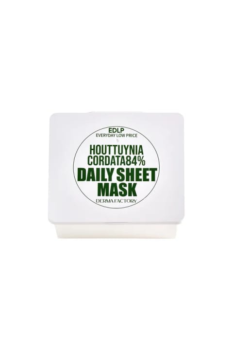 DERMA FACTORY ست ۳۰ عددی ماسک روزانه پوست حساس با Houttuynia Cordata %84