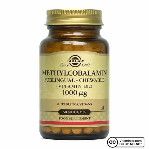 Solgar Methylcobalamin (B12) 1000 Mcg 60 قرص زیرزبانی