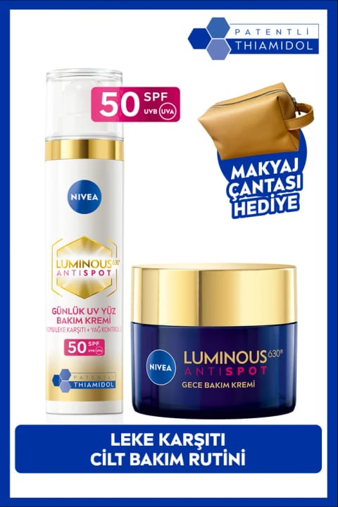 NIVEA Luminous630 ضد لک مراقبت پوست روز و شب با SPF50