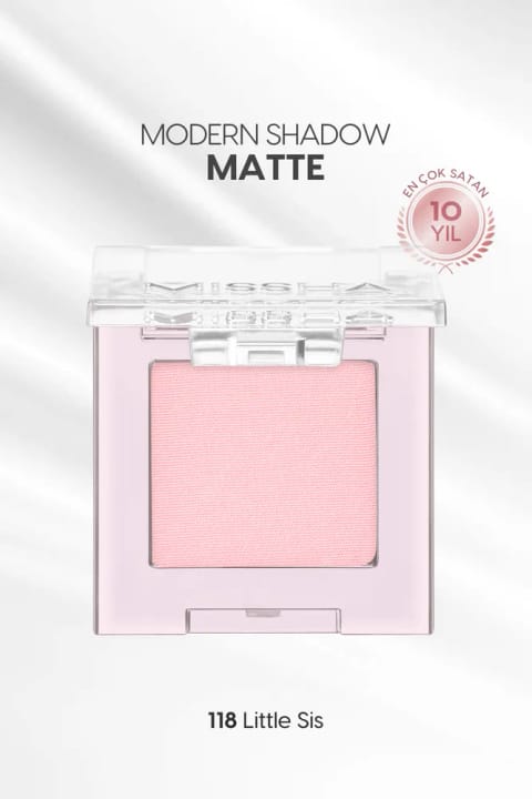 Missha سایه چشم تکی مات با بافت نرم و بدون پودرپاشی Modern Shadow Matt — 118 Little Sis
