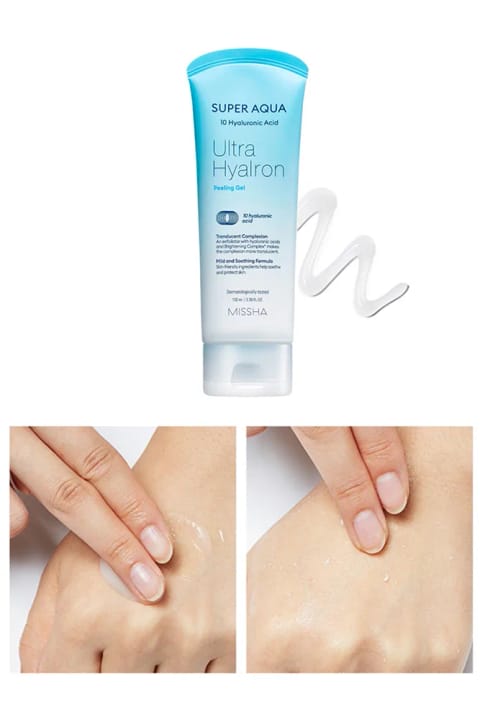 Missha ژل پیلینگ حاوی 10 نوع هیالورونیک اسید