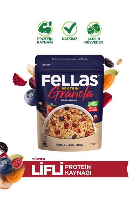 Fellas Protein Granola - توتهای قرمز (270 g)