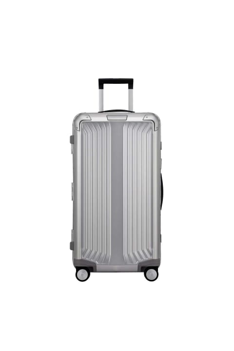 چمدان بزرگ عمودی Samsonite Lite Box Alu - نقره‌ای 74/27