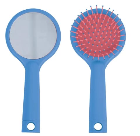 برس بازکننده و شانهکش مو آینهدار Nascita آبی NASFBRGM0027BLUE