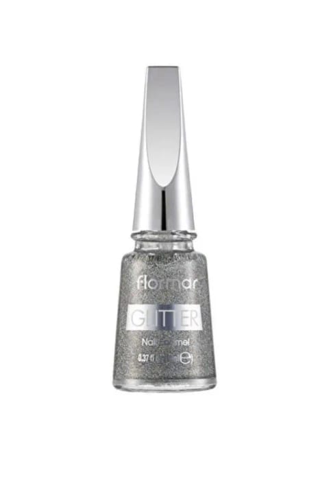 Flormar لاک براق و درخشان با جلوه هولوگرام نقرهای | ۱۱ میلیلیتر GL38