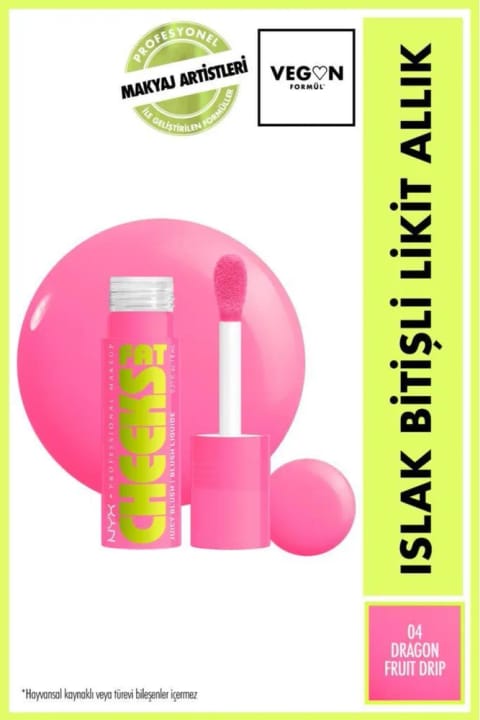 NYX Professional Makeup Fat Cheeks رژگونه مایع با پایانی مرطوب - 4 Dragon Fruit
