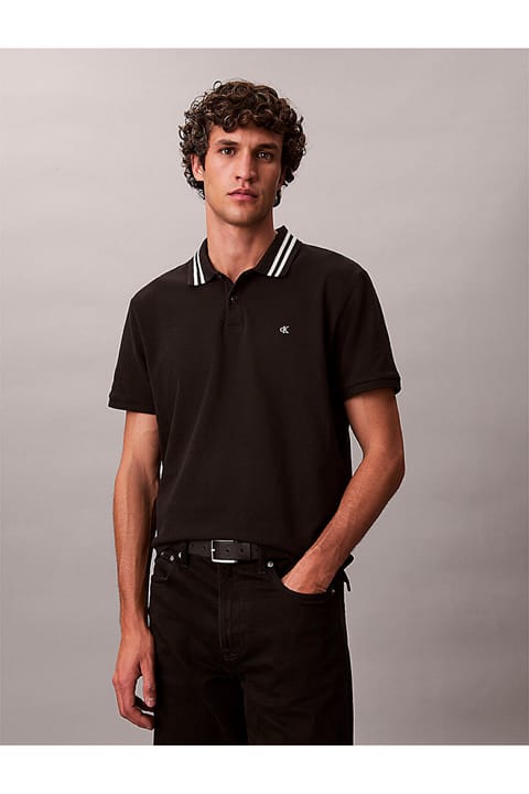 تیشرتهای پولو مشکی مردانه Calvin Klein