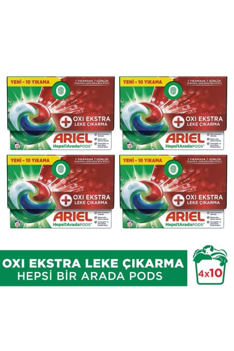آریل همهکاره PODS® Oxi Extra کپسول مایع لباسشویی سفید...