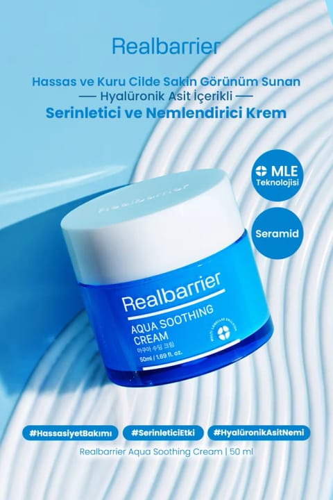 Real Barrier مرطوبکننده خنککننده حاوی Hyaluronic Acid برای پوست حساس
