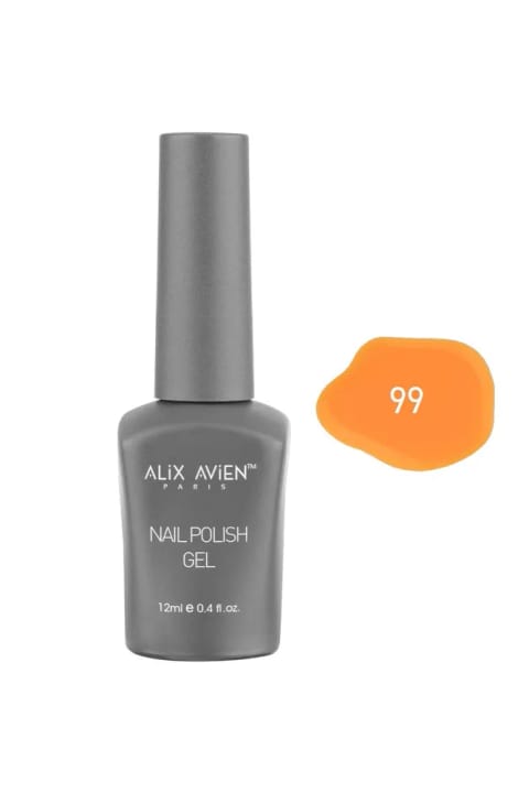 Alix Avien ژل لاک زرد دائمی 99 - رنگ دهی بالا 12 میلیلیتر