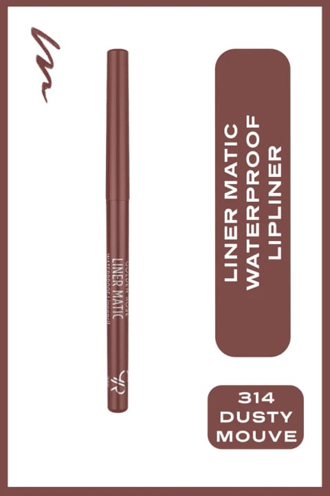 مداد لب ضدآب Golden Rose Liner Matic — 314 Dusty Mauve