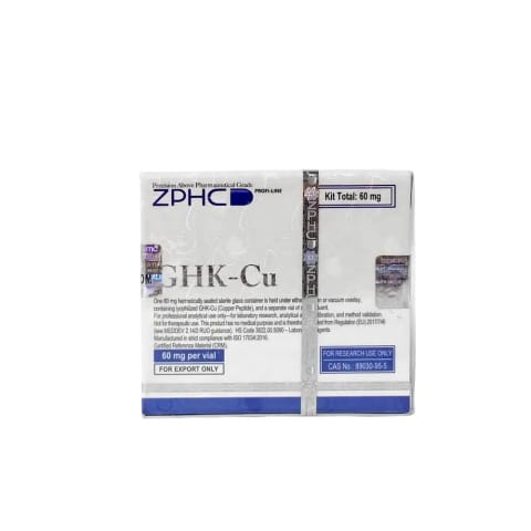 کیت GHK-Cu ۶۰ میلیگرمی Zphc پپتید لیوفیلیزه + آب باکتریواستاتیک