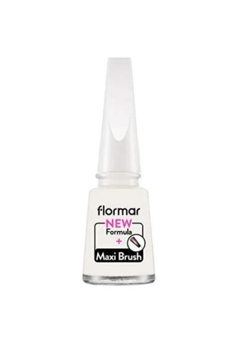 Flormar کلاسیک براق با پیگمنت بالا - Nail Enamel- 319 White D...