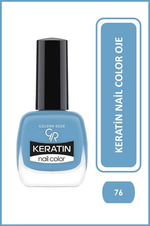 Golden Rose Keratin Nail Color 76 لاک ناخن کراتینه 10.5 میلیلیتر