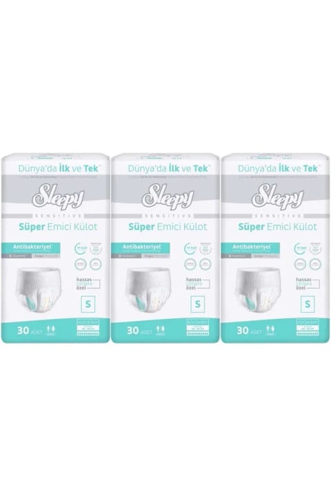 Sleepy شورت جاذب بزرگسال سایز S - کوچک - ۹۰ عددی (۳×۳۰)