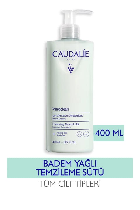 شیر پاککننده Caudalie Vinoclean با روغن بادام ۴۰۰ml