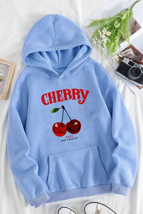 سویشرت یونیسکس طرح CHERRY uyguntarz