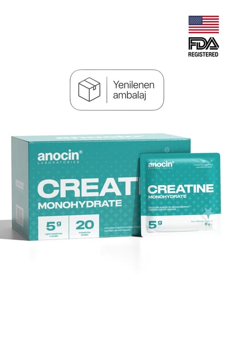anocin کراتین مونوهیدرات ۱۰۰ گرمی ۲۰ ساشه