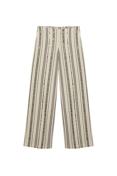 شلوار راه‌راه پولکی Pull&Bear