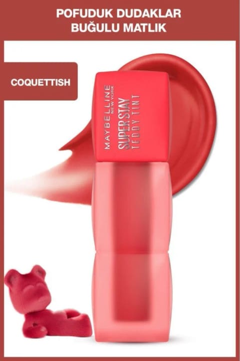 رژ مایع مات بلندمدت Maybelline Super Stay Teddy Tint — 30 Coquettish