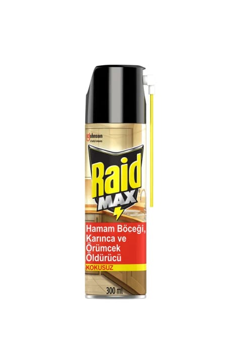 Raid حشرهکش اسپری، 300 میلیلیتر (مخصوص سوسک، مورچه و عنکبوت)