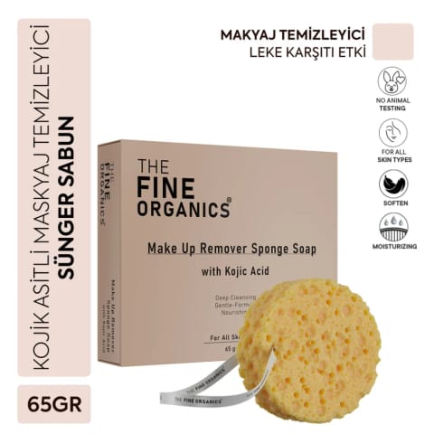 The Fine Organics صابون پاکسازی آرایش ضد لک و تیرگی حاوی Kojic Acid 65 گرم
