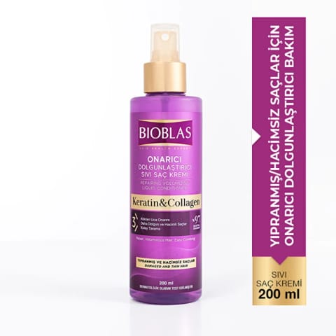 Bioblas Collagen & Keratin مایع نرمکننده مو ۲۰۰ میلیلیتر