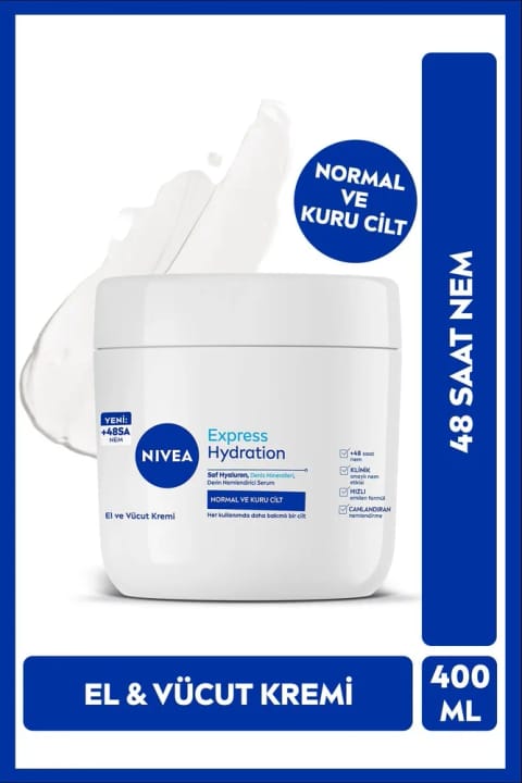 NIVEA کرم مرطوبکننده فشرده دست و بدن، مخصوص پوست معمولی و خشک