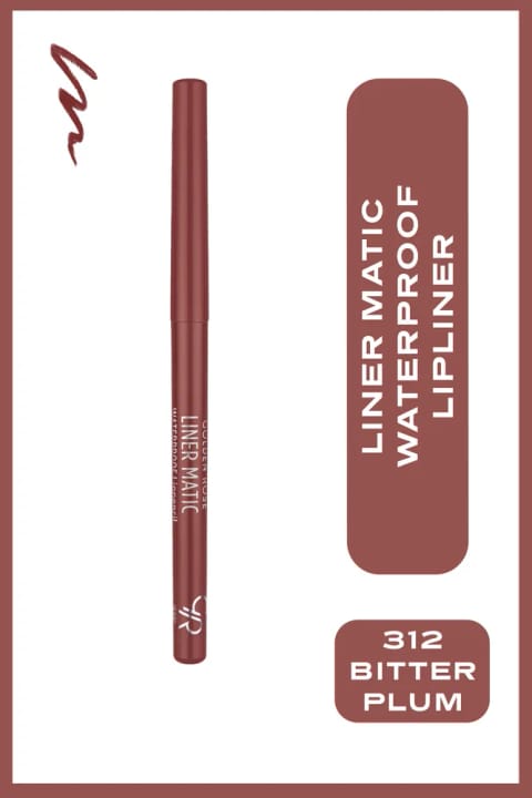 مداد لب ضدآب Golden Rose Liner Matic — 312 Bitter Plum