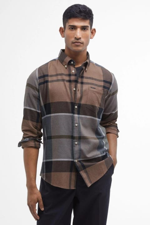 پیراهن Barbour Dunoon Tailored Tartan TN65 Cedarwood
