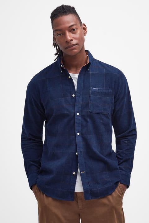 پیراهن کورد Blair Tailored Tartan باربر TN54 Midnight Tartan