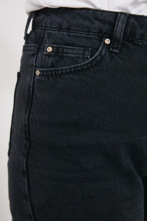 Ramrod Jeans شلوار مام جین مشکی کمر بلند
