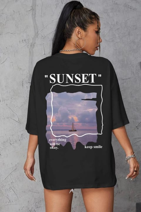تی‌شرت طرح Sunset یونیسکس uyguntarz