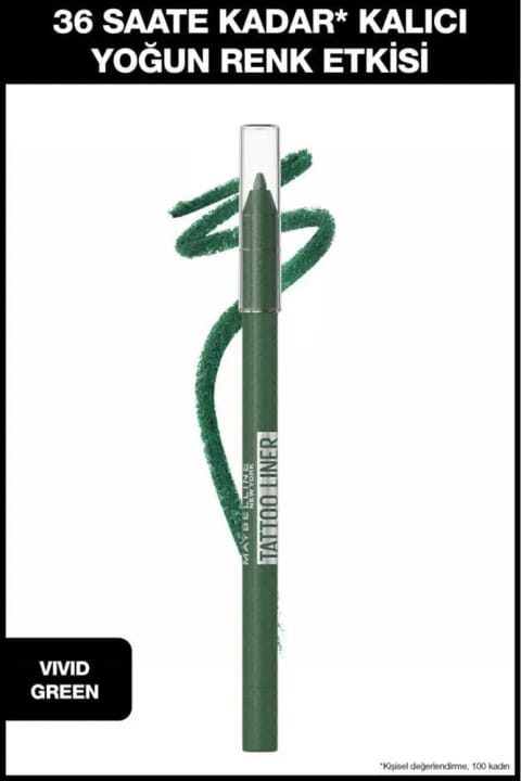 Maybelline New York Tattoo Liner ژل خط چشم - Vivid Green - سبز