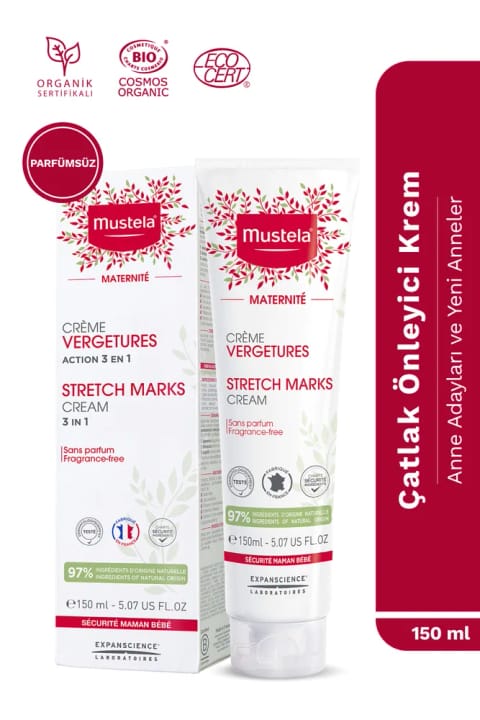 Mustela کرم ضد ترک پوست 150 میلیلیتر - مناسب مادران باردار و تازه مادران (Par...)