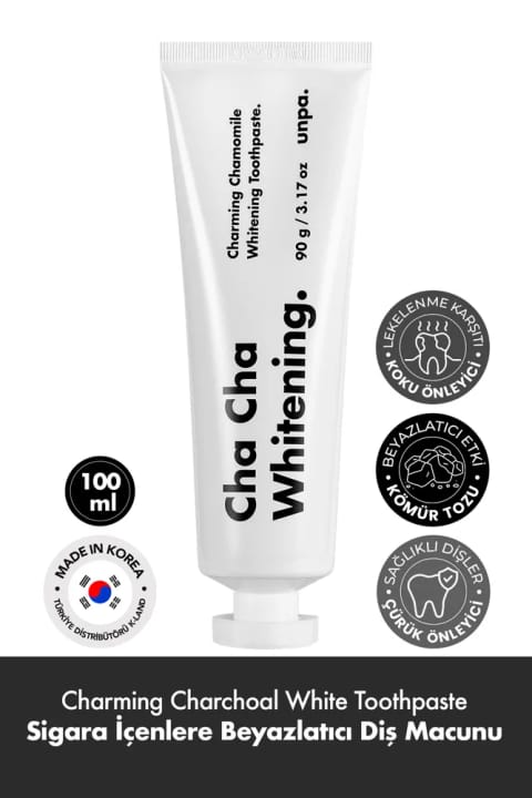 UNPA Cha Cha White Toothpaste خمیردندان وگان کرهای مخصوص مصرفکنندگان قهوه