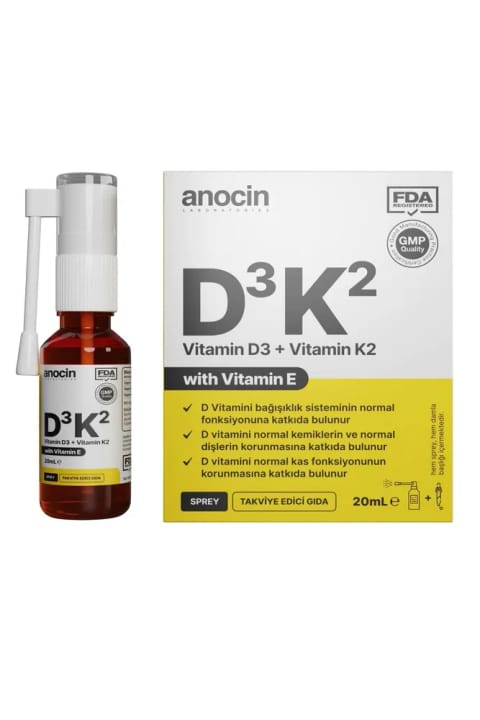 anocin Vitamin D3 K2 Vitamin E قطره ۲۰ میلیلیتر