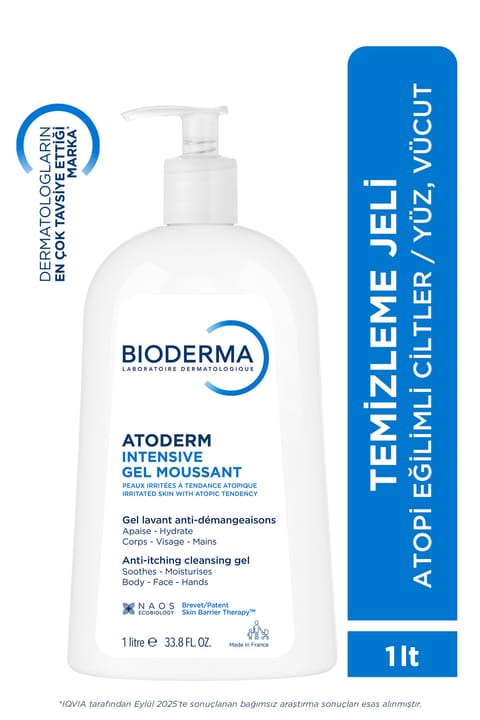 بایودرما Atoderm Intensive Foaming Gel ژل شوینده کفساز برای پوست بسیار خشک و مستعد آتوپی، ترمیمکننده ...