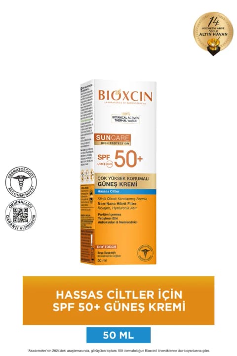 Bioxcin Sun Care ضدآفتاب بسیار محافظ برای پوست های حساس SPF 50