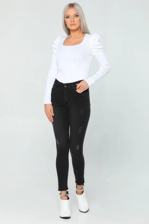 Ramrod Jeans شلوار جین کمر بلند (ضد رنگ پریدگی)