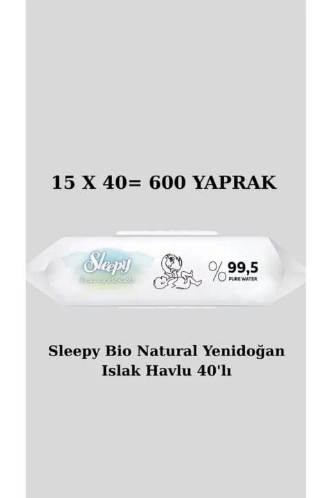 دستمال مرطوب بیو نچرال نوزاد Sleepy 40 عددی SR10