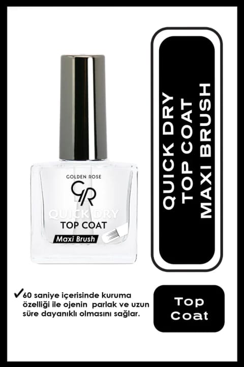 Golden Rose Quick Dry Top Coat خشککن سریع لاک